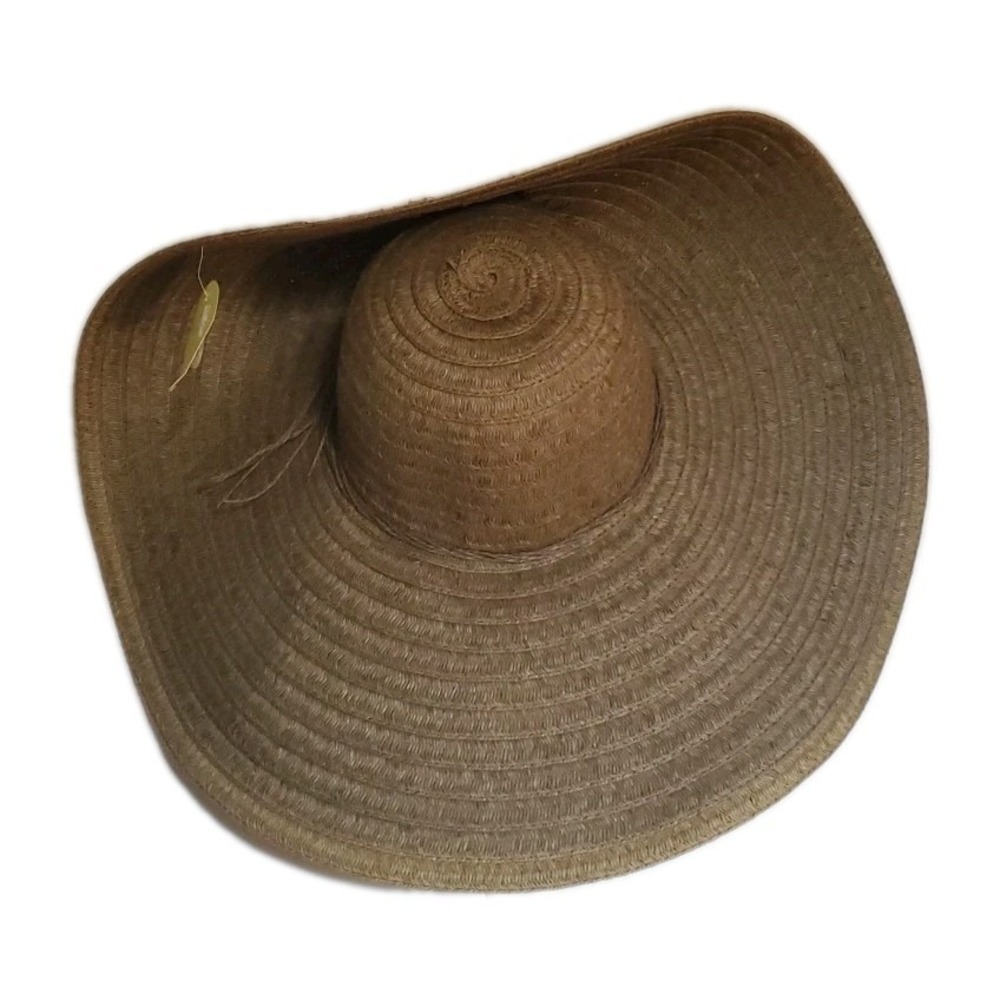 Large Floppy Sun Hat Extra Wide Brim Natural Tan Brown Earthtone By JHATS